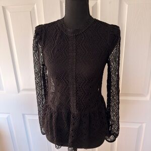 Sabina Museyev Black Lace Top